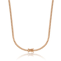 NE-9515 Rose Gold Necklace UNSET - BACK