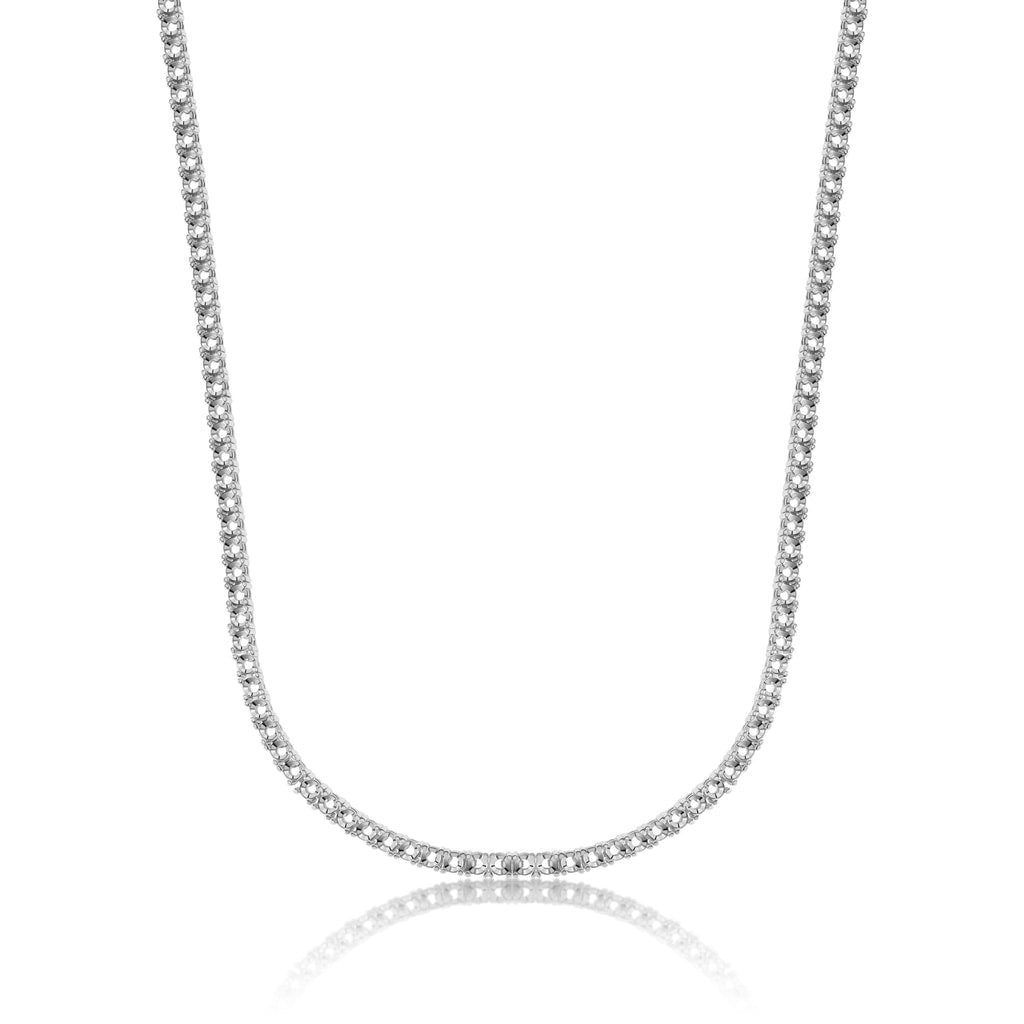 NE-9515 White Gold Necklace UNSET - Main View