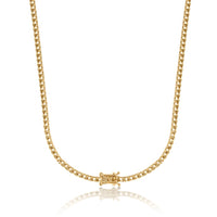 NE-9515 Yellow Gold Necklace UNSET - BACK