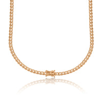 NE-9515 Rose Gold Necklace UNSET - BACK