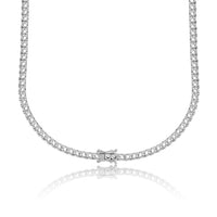 NE-9515 White Gold Necklace UNSET - BACK