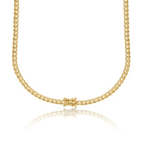 NE-9515 Yellow Gold Necklace UNSET - BACK