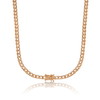 NE-9515 Rose Gold Necklace UNSET - BACK