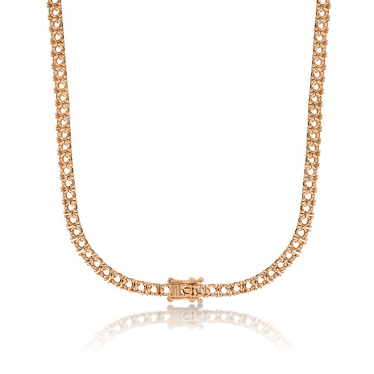 NE-9515 Rose Gold Necklace UNSET - BACK