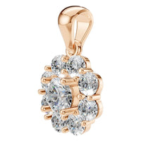 PE-0223 Rose Gold Pendant SET - ANGLE
