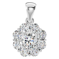 PE-0223 White Gold Pendant SET - Main View