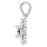 PE-0223 White Gold Pendant SET - Side View