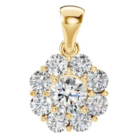 PE-0223 Yellow Gold Pendant SET - Main View