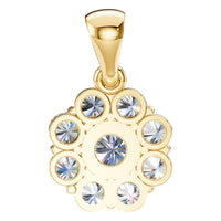 PE-0223 Yellow Gold Pendant SET - BACK