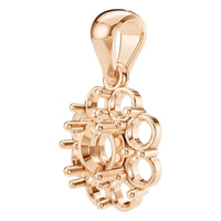 PE-0223 Rose Gold Pendant UNSET - ANGLE