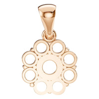 PE-0223 Rose Gold Pendant UNSET - BACK