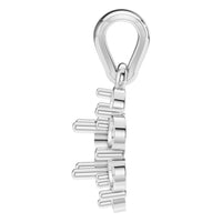 PE-0223 White Gold Pendant UNSET - Side View