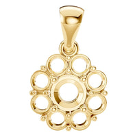 PE-0223 Yellow Gold Pendant UNSET - Main View