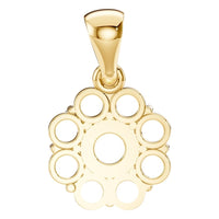 PE-0223 Yellow Gold Pendant UNSET - BACK