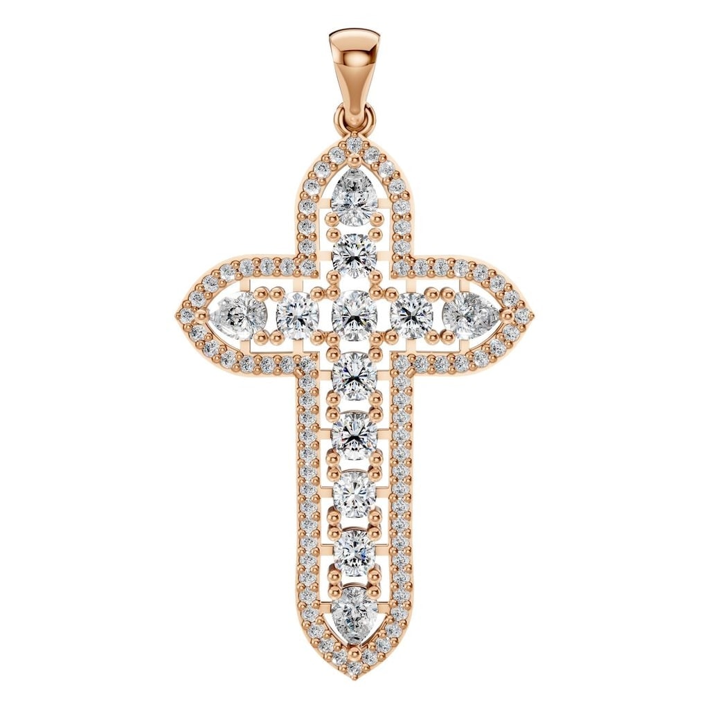 PE-0644 Rose Gold Pendant SET - Main View