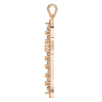 PE-0644 Rose Gold Pendant SET - Side View