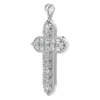 PE-0644 White Gold Pendant SET - ANGLE