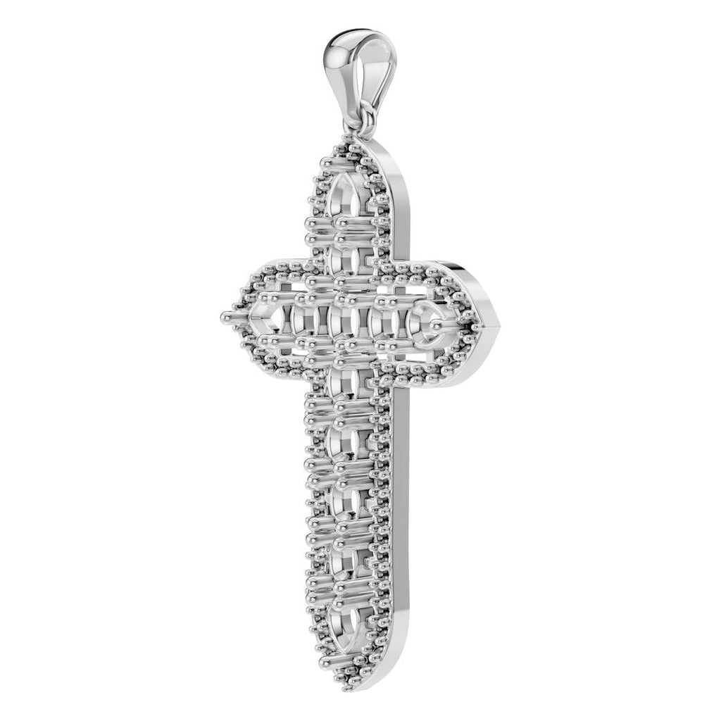 PE-0644 White Gold Pendant UNSET - ANGLE