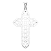 PE-0644 White Gold Pendant UNSET - BACK