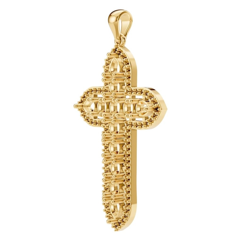 PE-0644 Yellow Gold Pendant UNSET - ANGLE