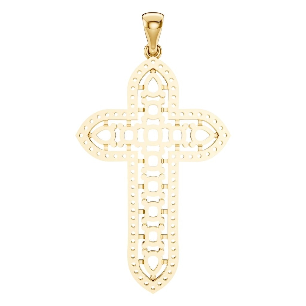 PE-0644 Yellow Gold Pendant UNSET - BACK