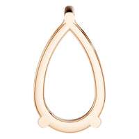 PE-0662 Rose Gold Pendant UNSET - Back View