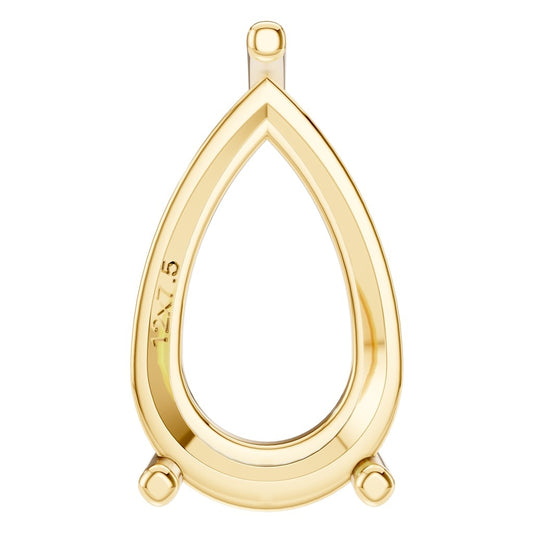 PE-0662 Yellow Gold Pendant UNSET - Main View