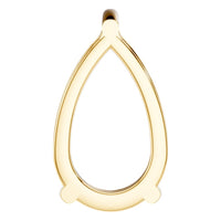 PE-0662 Yellow Gold Pendant UNSET - Back View