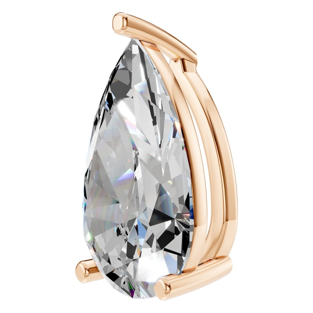 PE-0662 Rose Gold Pendant SET - Angle View