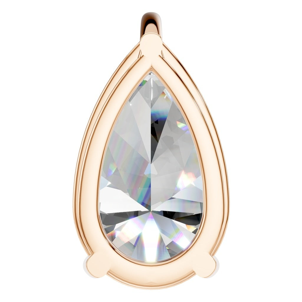 PE-0662 Rose Gold Pendant SET - Back View