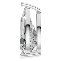PE-0662 White Gold Pendant SET - Side View