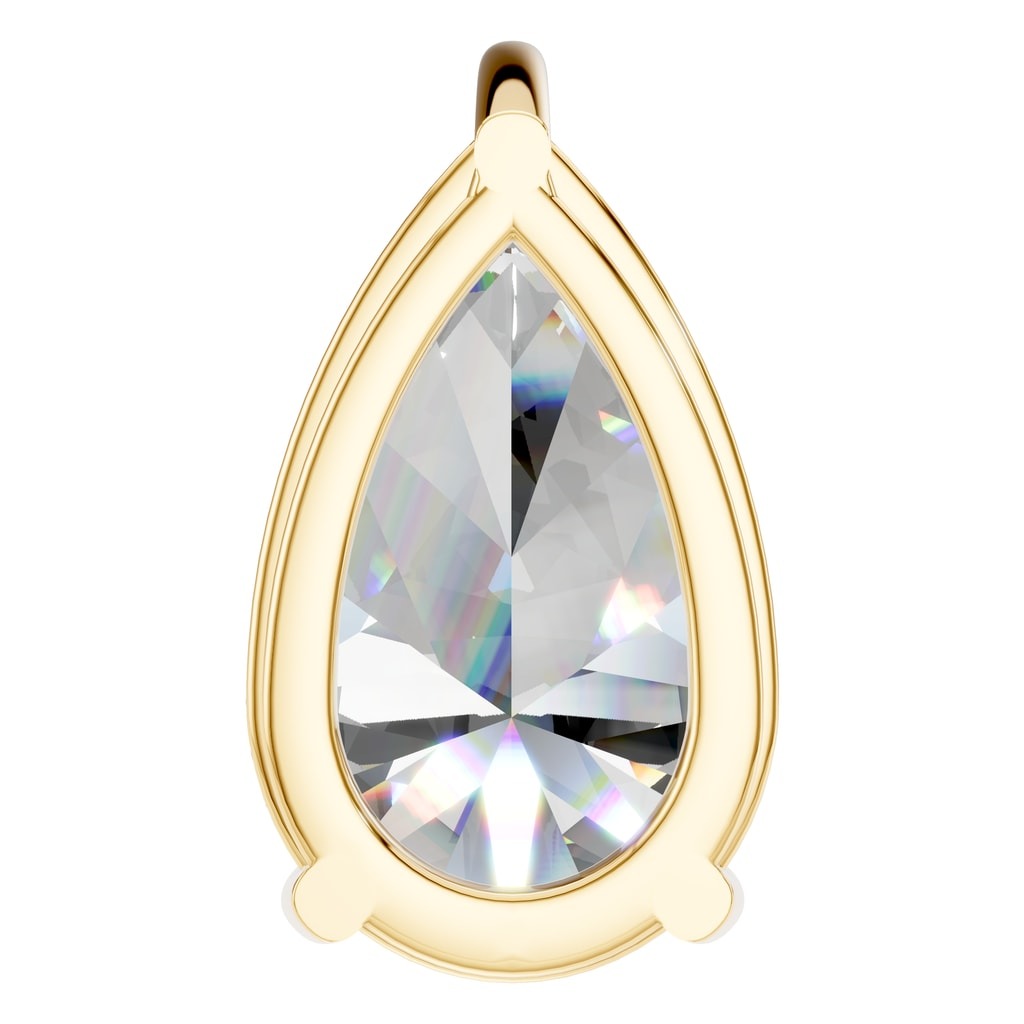 PE-0662 Yellow Gold Pendant SET - Back View
