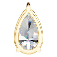 PE-0662 Yellow Gold Pendant SET - Back View