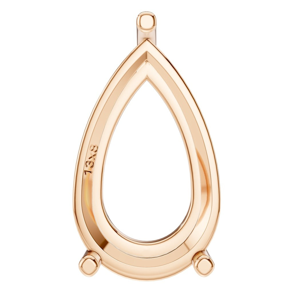 PE-0662 Rose Gold Pendant UNSET - Main View