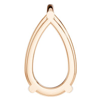 PE-0662 Rose Gold Pendant UNSET - Back View