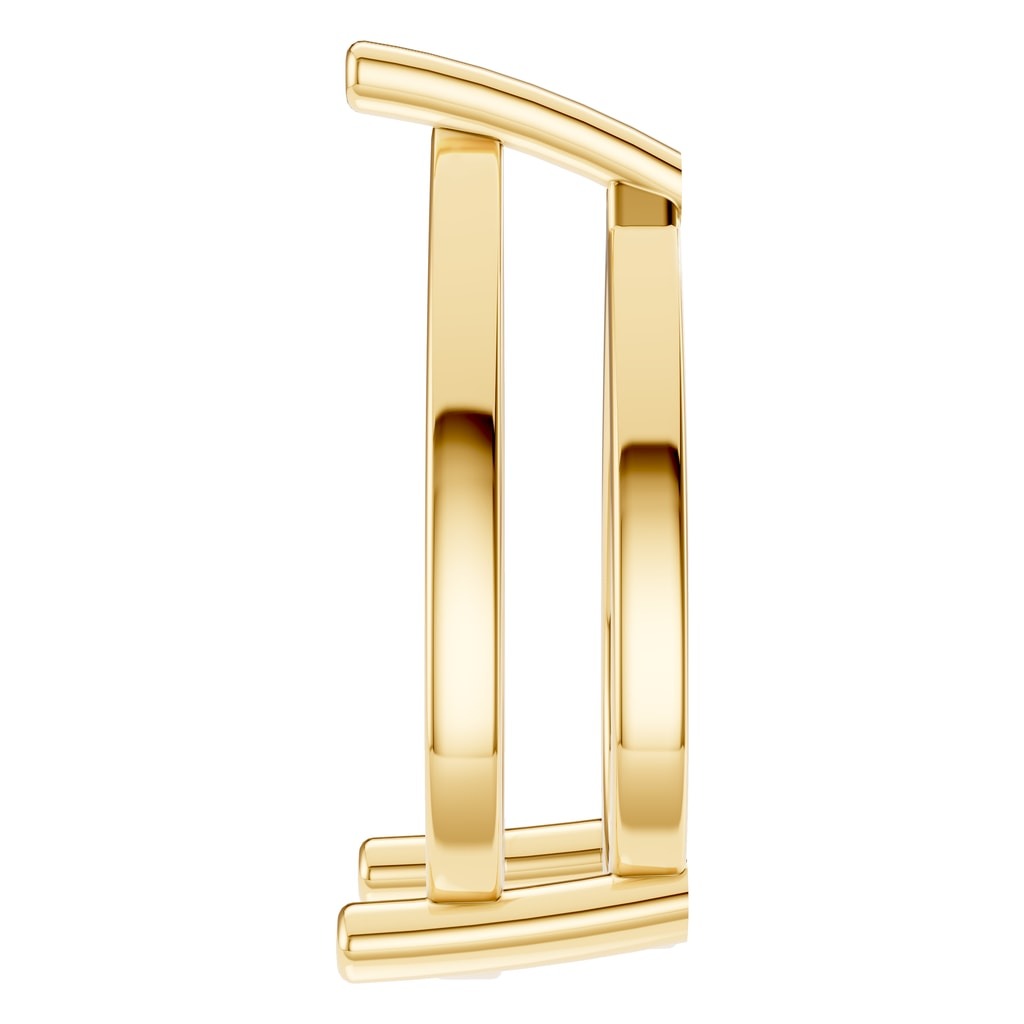 PE-0662 Yellow Gold Pendant UNSET - Side View