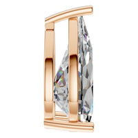 PE-0662 Rose Gold Pendant SET - Side View