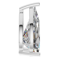 PE-0662 White Gold Pendant SET - Side View