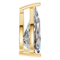 PE-0662 Yellow Gold Pendant SET - Side View