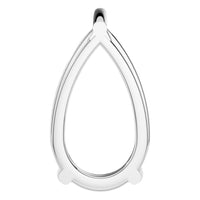 PE-0662 White Gold Pendant UNSET - Main View