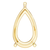 PE-0662 Yellow Gold Pendant UNSET - Back View