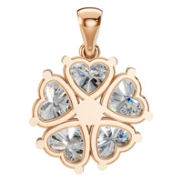 PE-0756 Rose Gold Pendant SET - BACK