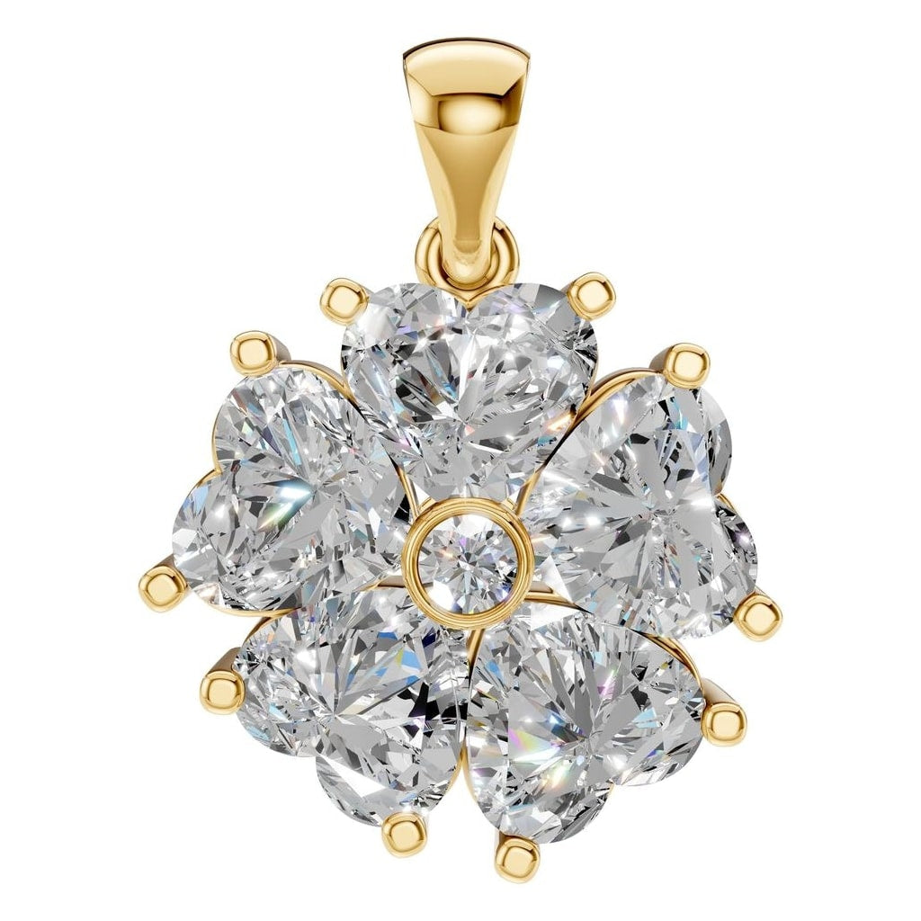 PE-0756 Yellow Gold Pendant SET - Main View