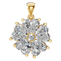 PE-0756 Yellow Gold Pendant SET - Main View