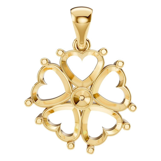 PE-0756 Yellow Gold Pendant UNSET - Main View
