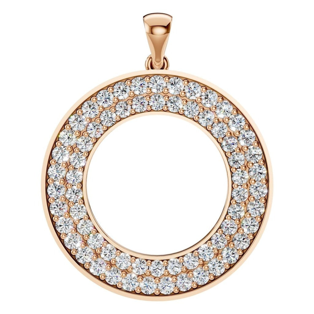 PE-0868 Rose Gold Pendant SET - Main View