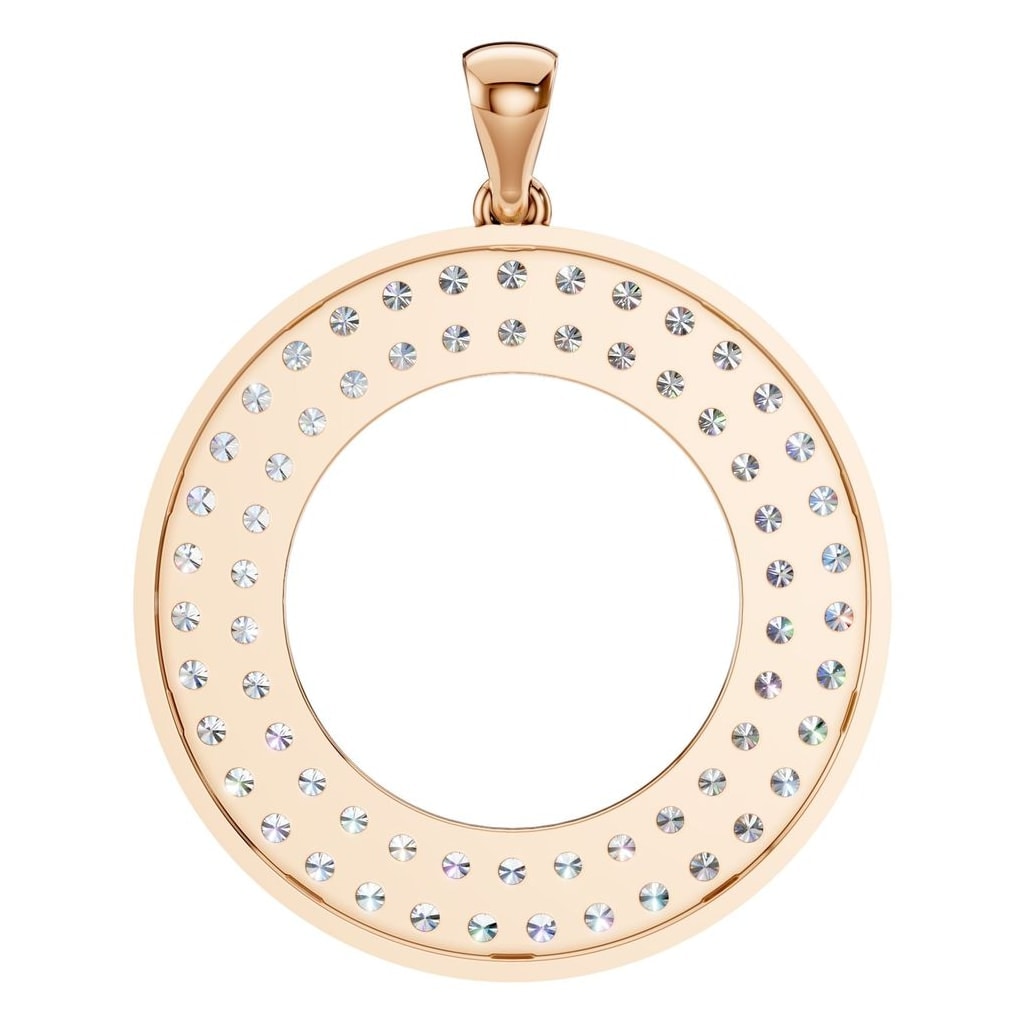 PE-0868 Rose Gold Pendant SET - BACK