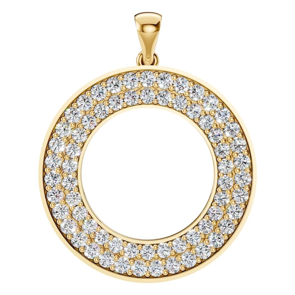 PE-0868 Yellow Gold Pendant SET - Main View