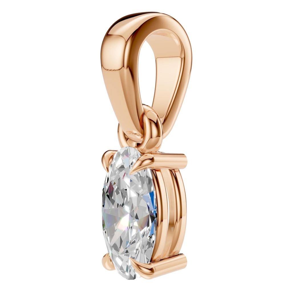 PE-1164 Rose Gold Pendant SET - ANGLE