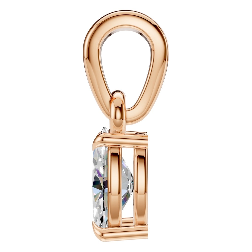PE-1164 Rose Gold Pendant SET - Side View